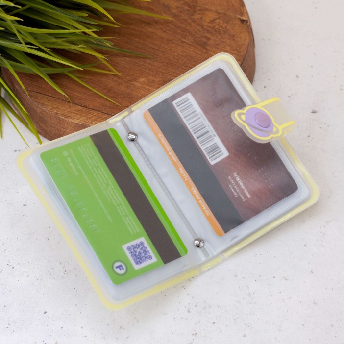 Визитница "Space hare", yellow 