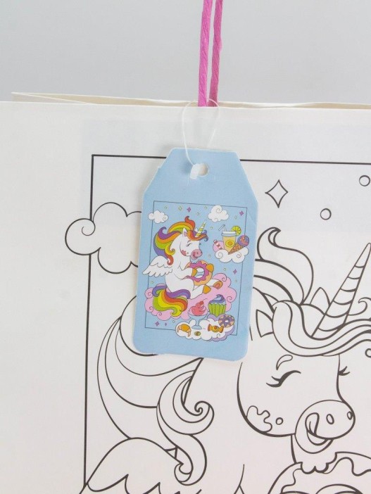 Пакет подарочный крафтовый «Coloring book», yummy (26*32*12) 