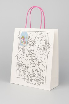 Пакет подарочный крафтовый «Coloring book», yummy (26*32*12)