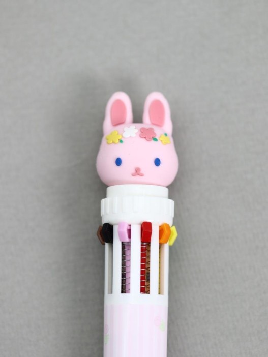 Разноцветная ручка 10 в 1 &quot;Cotton Rabbit, pink pen&quot; 