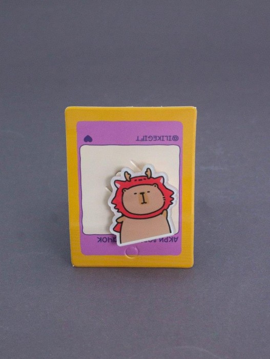 Значок акриловый iLikeGift &quot;Capybara in a Hat&quot; 