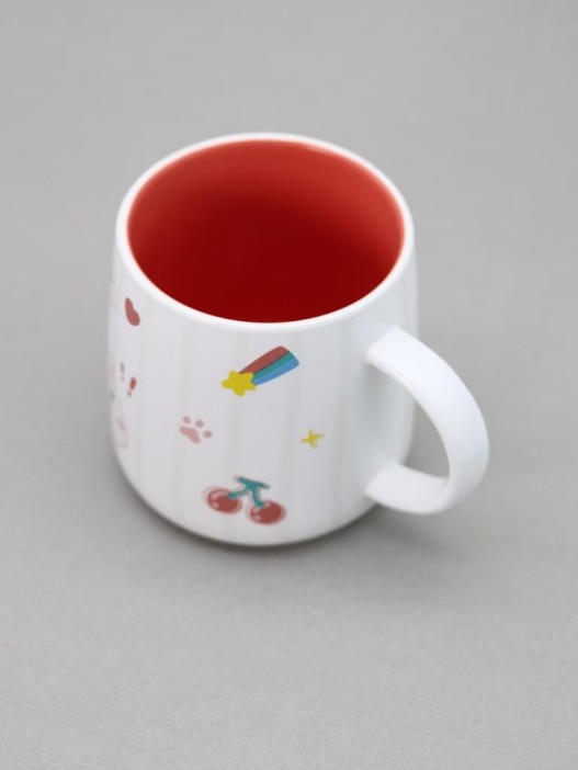 Кружка «Kid hare», white-red 