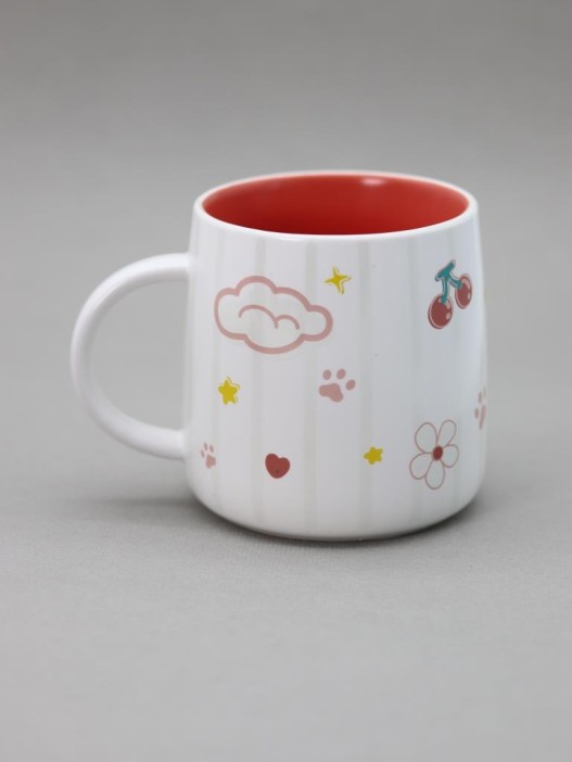 Кружка «Kid hare», white-red 