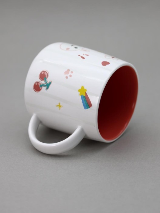 Кружка «Kid hare», white-red 