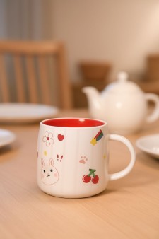 Кружка «Kid hare», white-red