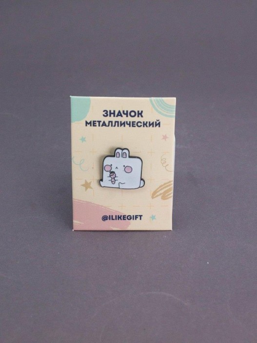 Значок металлический iLikeGift &quot;Carrot friend&quot; 