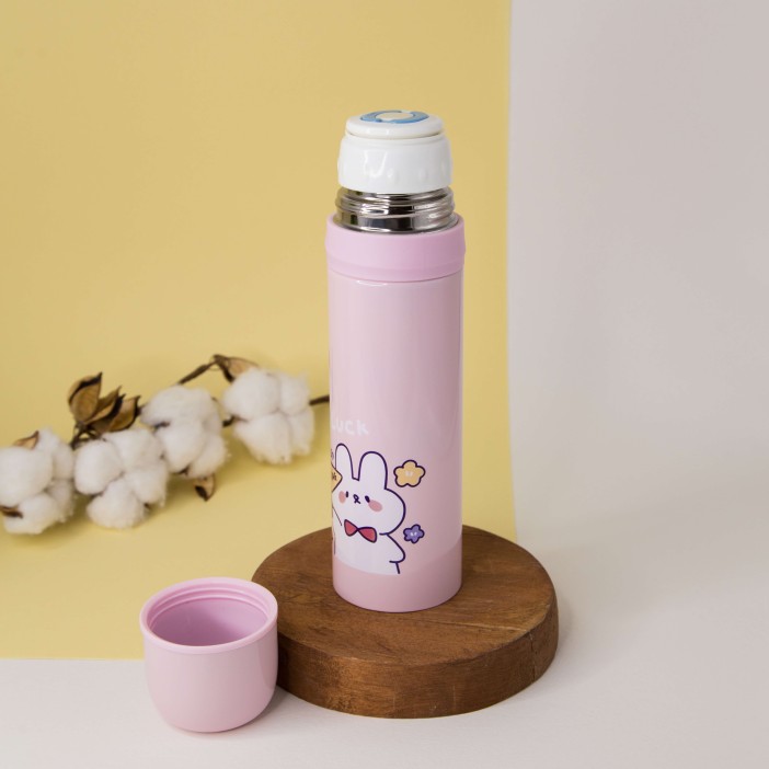 Термос "Dear luck hare", pink (500 ml) 
