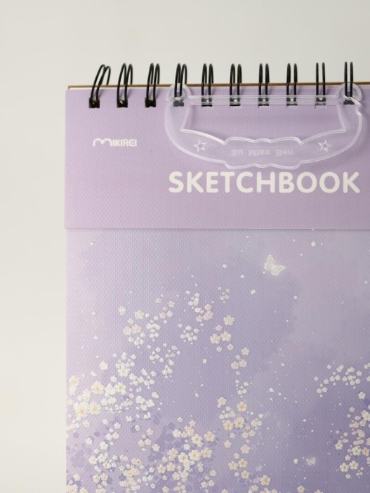 Скетчбук (B5) "Dreamy cat", purple (18*25) 30 л. 130 г/м