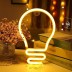 Неоновый подвесной ночник "Лампочка", USB, теплое свечение (25х17 см)
