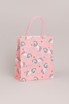 Пакет подарочный крафтовый «Cool gerl», unicorn (21*25,5*10)