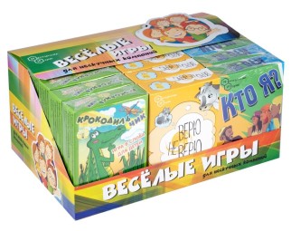 Комплект игр (18 шт.) в ш/б (&quot;Крокодильчик&quot;, &quot;Кто я?&quot;, &quot;Верю не Верю&quot;, &quot;Мафия&quot;, &quot;КаНоБу&quot;)