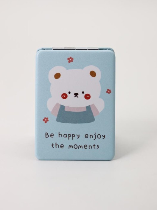 Зеркало "Be happy enjoy the moment", blue 