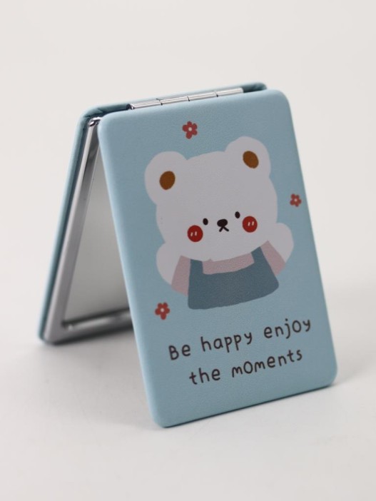 Зеркало "Be happy enjoy the moment", blue 