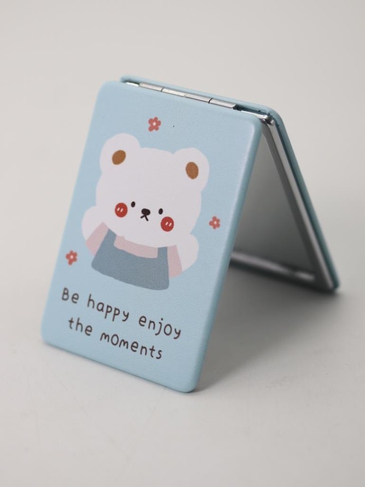 Зеркало "Be happy enjoy the moment", blue