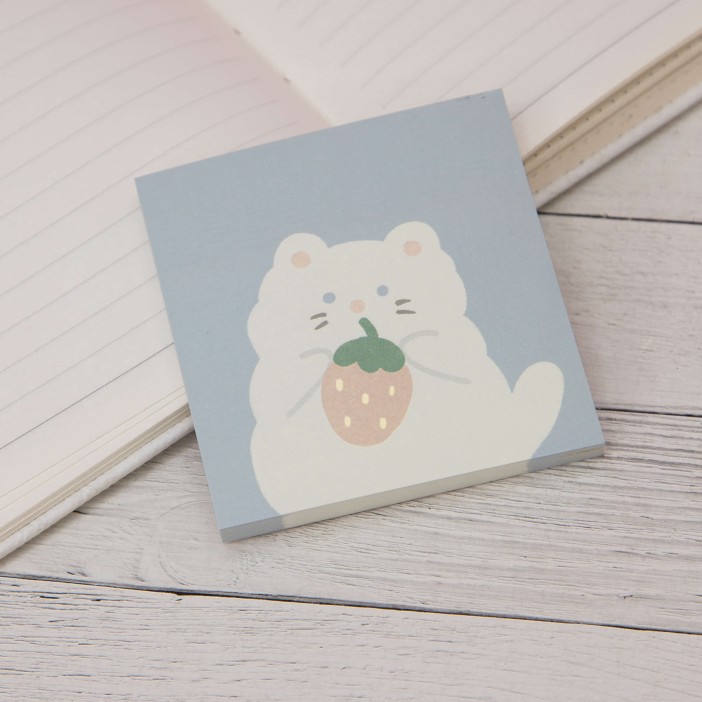 Блок для заметок "Cat fruit", mix, шоу-бокс 24 шт. 