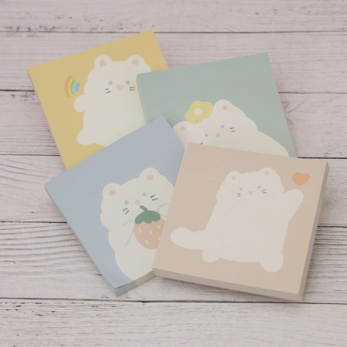 Блок для заметок "Cat fruit", mix, шоу-бокс 24 шт. 