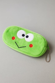 Пенал плюшевый "Sad Frog", green (20*10 см)