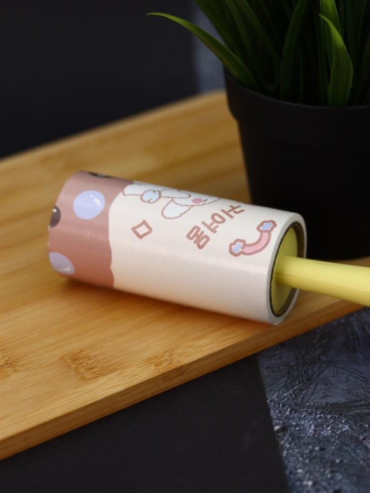 Ролик для чистки одежды &quot;Yellow volumetric bear&quot;, 10 см*60 листов 