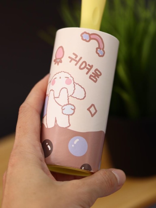 Ролик для чистки одежды &quot;Yellow volumetric bear&quot;, 10 см*60 листов 