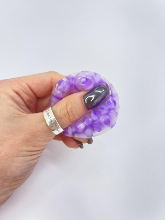 Мялка - антистресс «Soft bear», purple (3,7*5 см) 