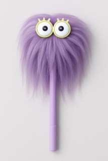 Ручка с помпоном &quot;Jellyfish&quot;, purple