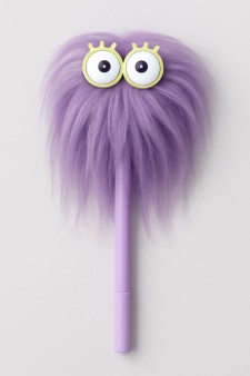 Ручка с помпоном "Jellyfish", purple