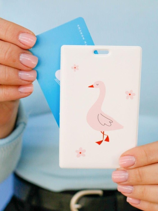 Держатель для карт «Pink goose» (6,5 х 10,4 см) 