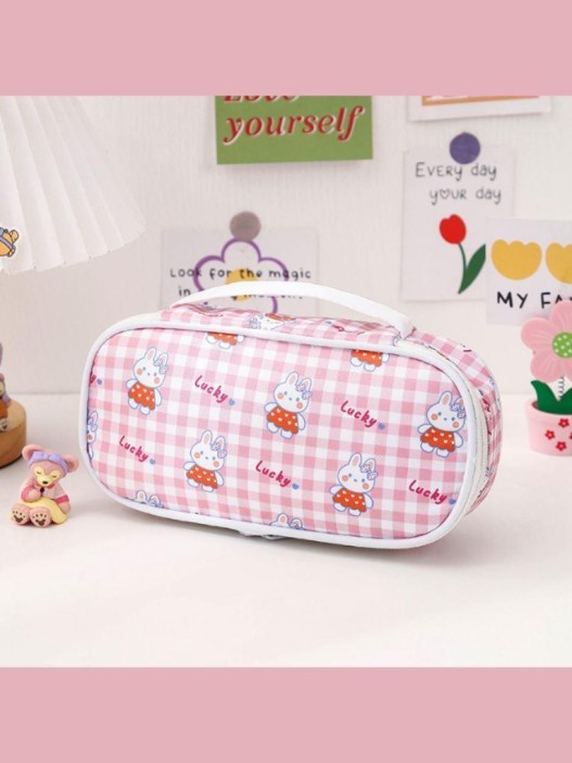 Пенал-косметичка &quot;Funny animals&quot;, pink (20*12*6.5 см) 