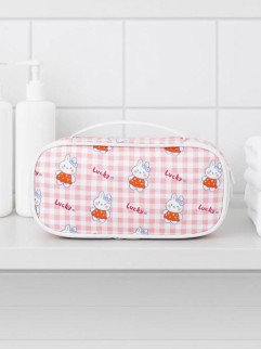 Пенал-косметичка &quot;Funny animals&quot;, pink (20*12*6.5 см)