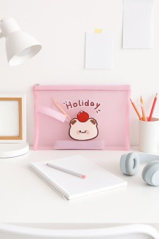 Папка пенал "Holiday bear", pink (23.5*31 см)