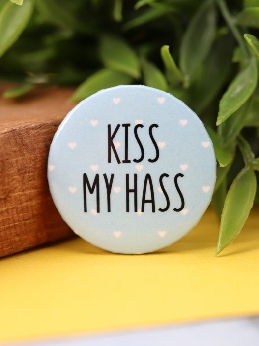 Набор значков 3 шт. iLikeGift Авокадо &quot;KISS MY HASS&quot; 