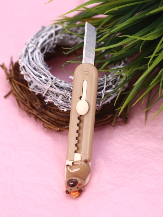 Канцелярский нож &quot;Capybara tomato&quot;, brown 