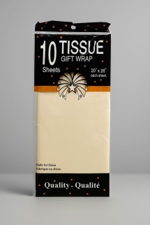 Бумага тишью &quot;Classic&quot;, milk, 50 х 66 см, 14 г/м2 (набор 10 шт.)
