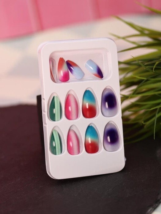 Накладные ногти GIRLY «Rich shimmer», 12 шт., с клеевыми пластинами 