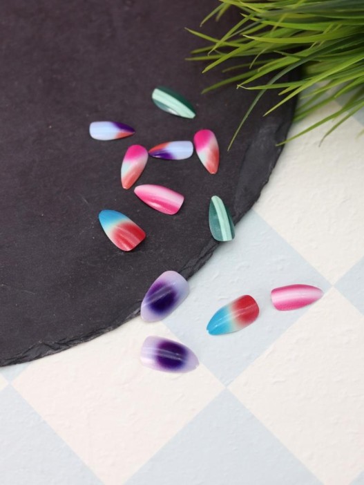 Накладные ногти GIRLY «Rich shimmer», 12 шт., с клеевыми пластинами 