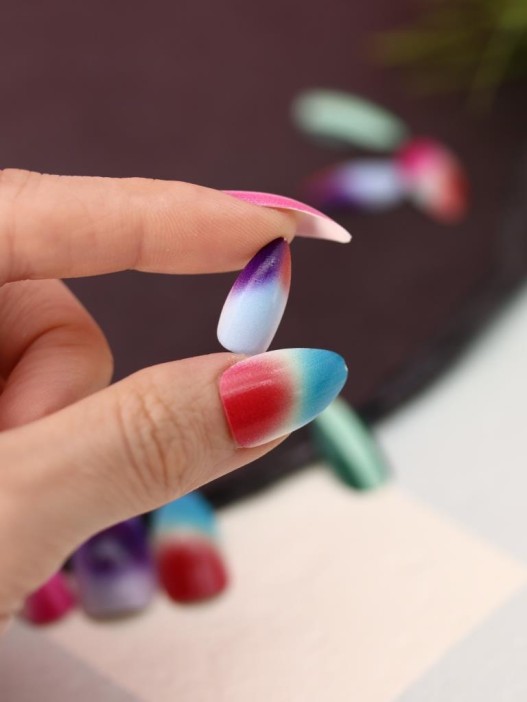 Накладные ногти GIRLY «Rich shimmer», 12 шт., с клеевыми пластинами 