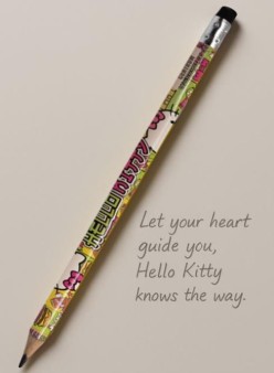 Карандаш ч/графитный с ластиком "Hello Kitty" с голографческой пленкой