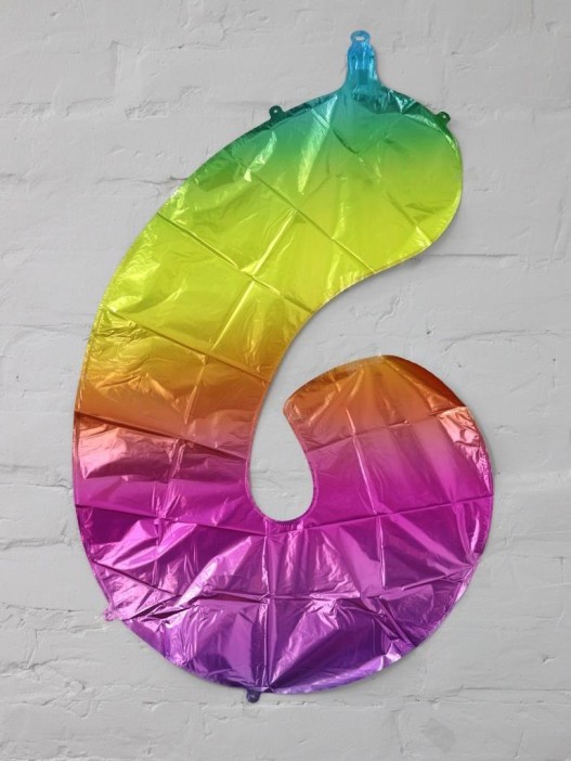 Шар фольгированный &quot;Multicolour numbers&quot; цифра 9, (80 см) 