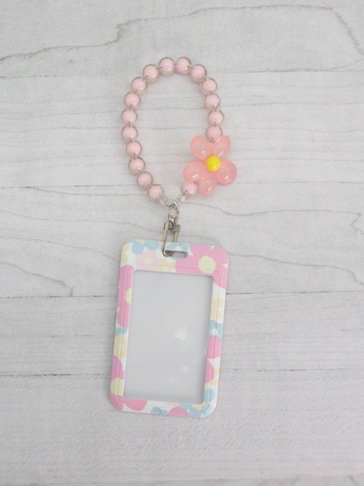 Футляр для карт с браслетом ПО ПЛАНУ. &quot;Floral tenderness &quot;, pink 