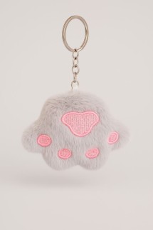 Плюшевый брелок "Fluffy claws", grey