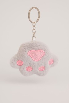 Плюшевый брелок "Fluffy claws", grey