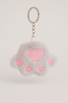 Плюшевый брелок "Fluffy claws", grey