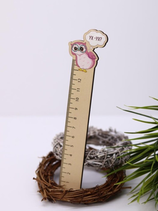 Линейка ECO из дерева «УХ-УХ» 