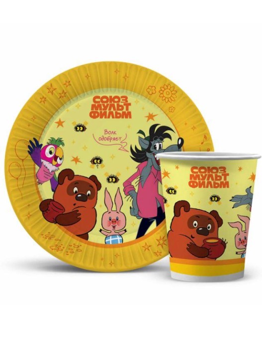 Набор бумажных стаканов 6 шт.&quot;Союзмультфильм. Золотая коллекция&quot; (250мл) 