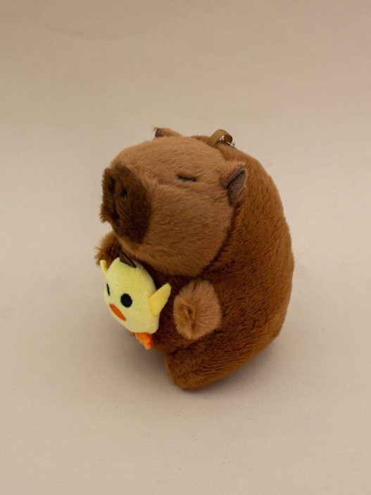 Плюшевый брелок "Capyduck", brown (12 см) 
