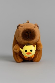 Плюшевый брелок "Capyduck", brown (12 см)