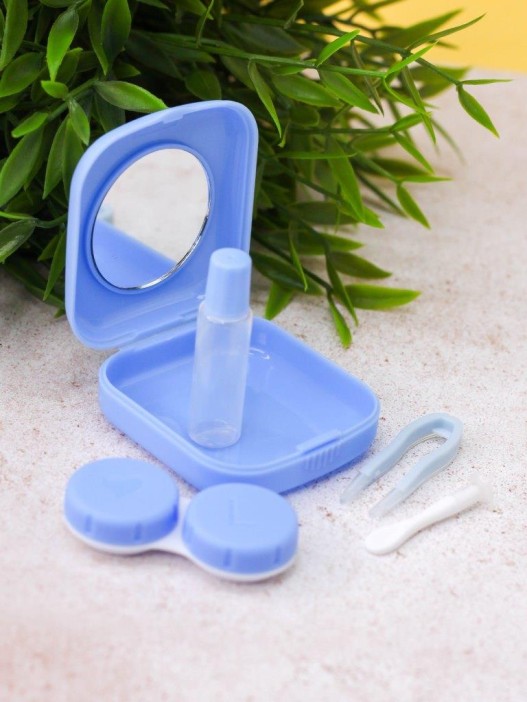 Контейнер для линз «Classic square», blue 