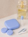 Контейнер для линз «Classic square», blue