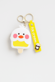 Брелок-кошелёк "Chick ice cream", white (9.5*7.5 см)