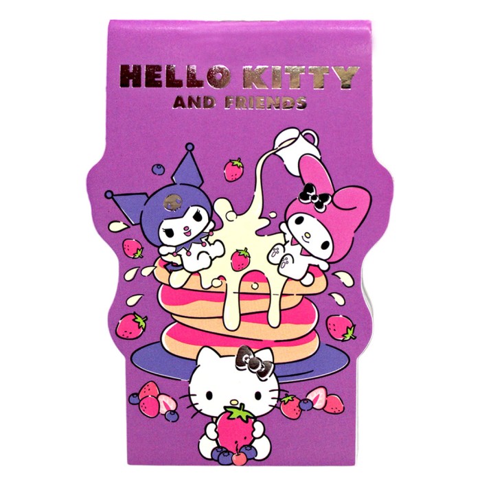 Блокнот фигурный А7 "Куроми-5", 40л, на скрепке, тиснение серебряной фольгой 